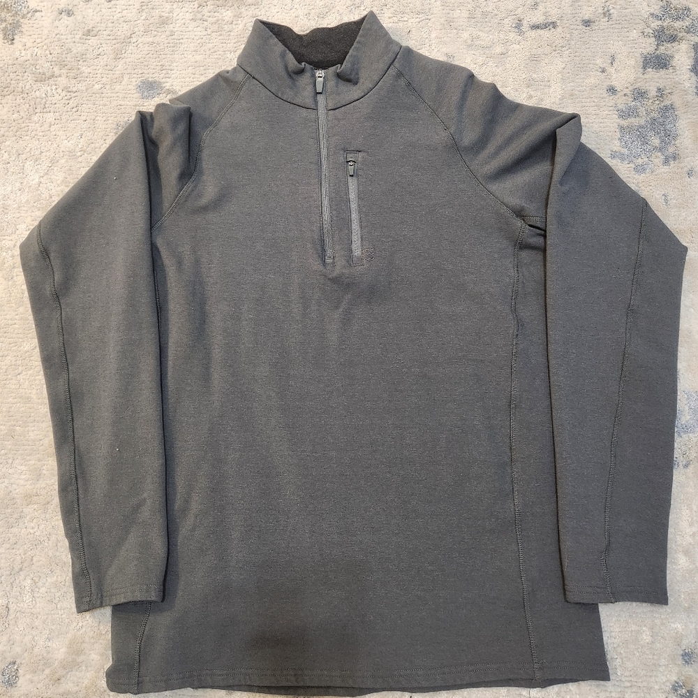 Free Fly Gray Quarter-Zip Fleece Pullover